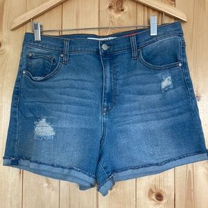 Celebrity Pink The Iconic Womens Denim Shorts Stretch Jeans Sz 13 EUC Hi-Rise 31